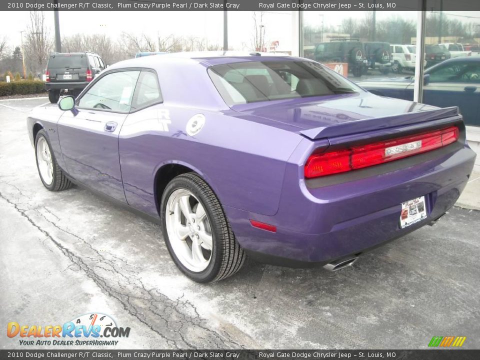 2010 Dodge Challenger R/T Classic Plum Crazy Purple Pearl / Dark Slate Gray Photo #6