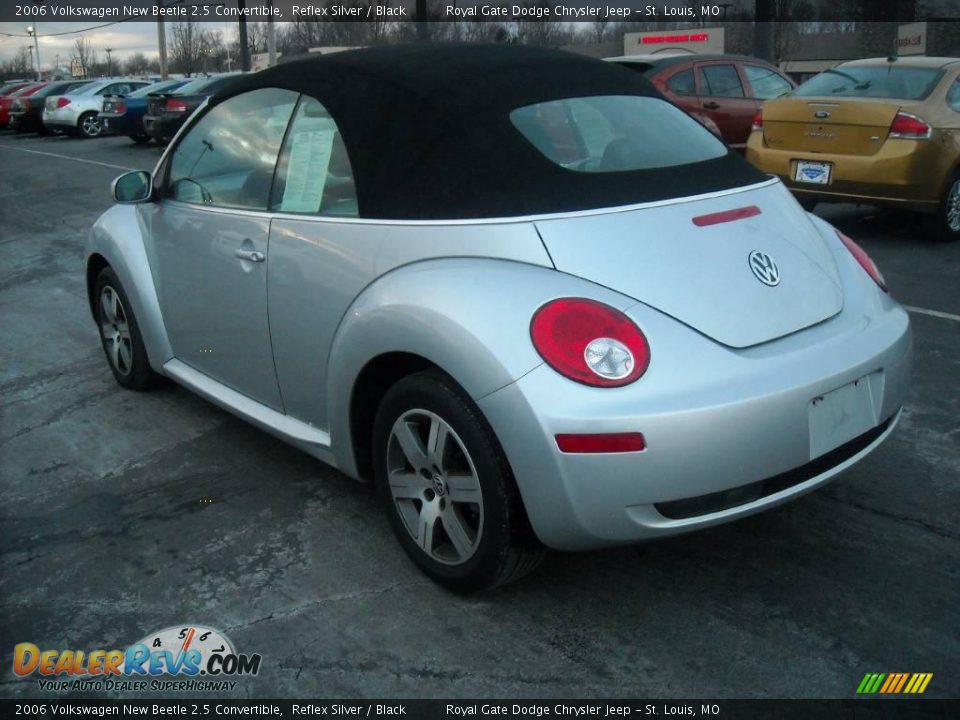2006 Volkswagen New Beetle 2.5 Convertible Reflex Silver / Black Photo #7