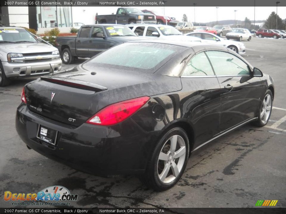 2007 Pontiac G6 GT Convertible Black / Ebony Photo #2