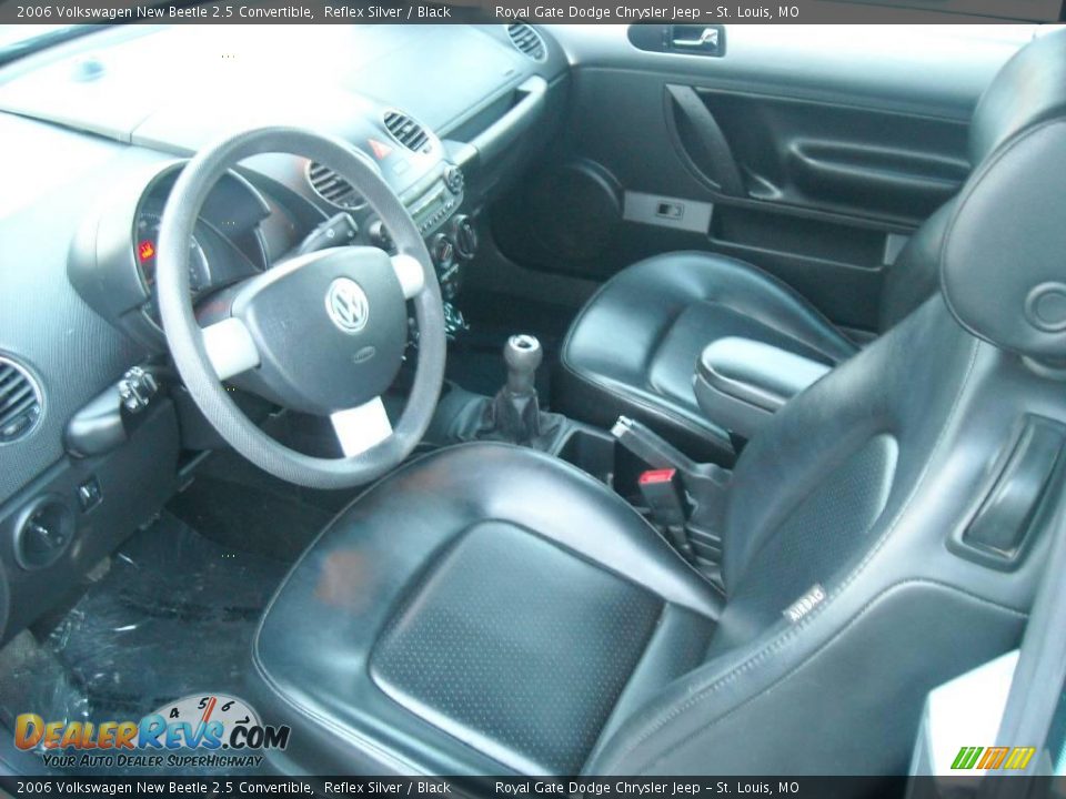 2006 Volkswagen New Beetle 2.5 Convertible Reflex Silver / Black Photo #9