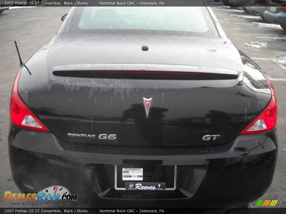2007 Pontiac G6 GT Convertible Black / Ebony Photo #3