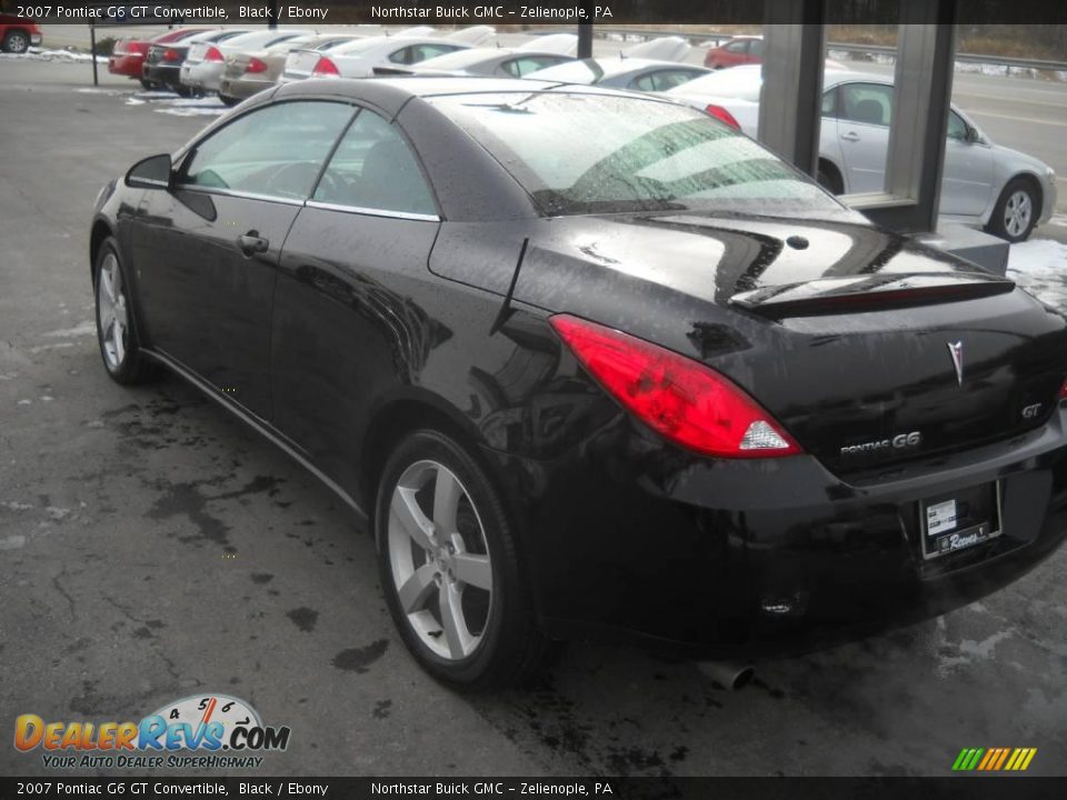 2007 Pontiac G6 GT Convertible Black / Ebony Photo #4