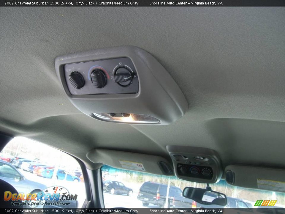 2002 Chevrolet Suburban 1500 LS 4x4 Onyx Black / Graphite/Medium Gray Photo #14