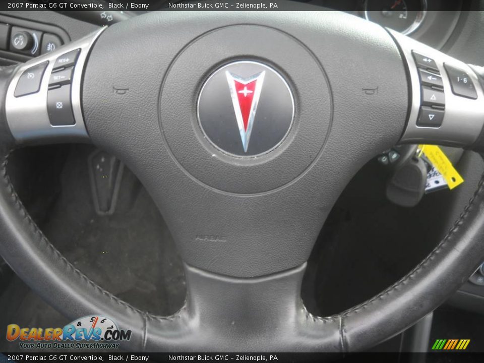 2007 Pontiac G6 GT Convertible Black / Ebony Photo #19