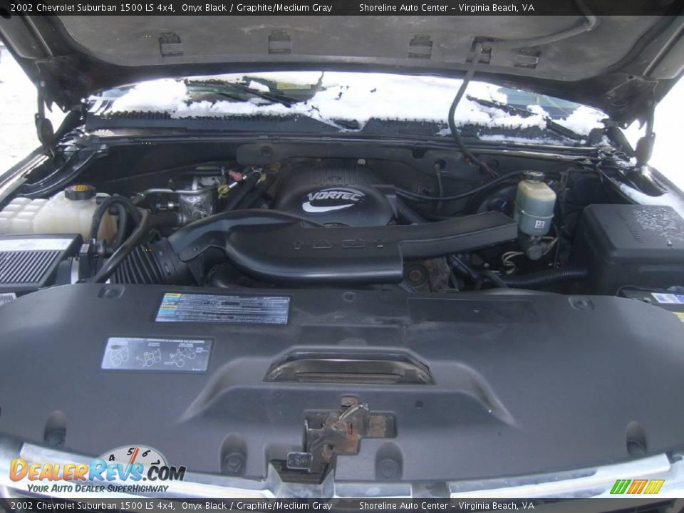 2002 Chevrolet Suburban 1500 LS 4x4 Onyx Black / Graphite/Medium Gray Photo #23
