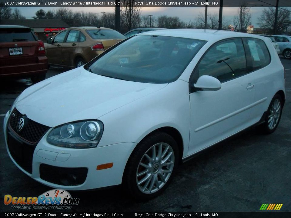 2007 Volkswagen GTI 2 Door Candy White / Interlagos Plaid Cloth Photo #1