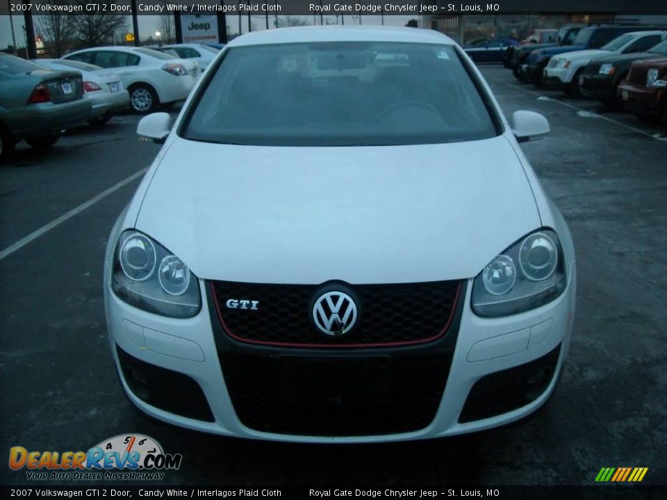 2007 Volkswagen GTI 2 Door Candy White / Interlagos Plaid Cloth Photo #2
