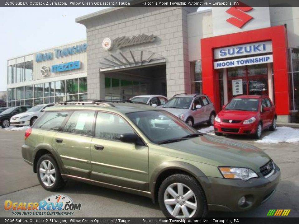 2006 Subaru Outback 2.5i Wagon Willow Green Opalescent / Taupe Photo #1