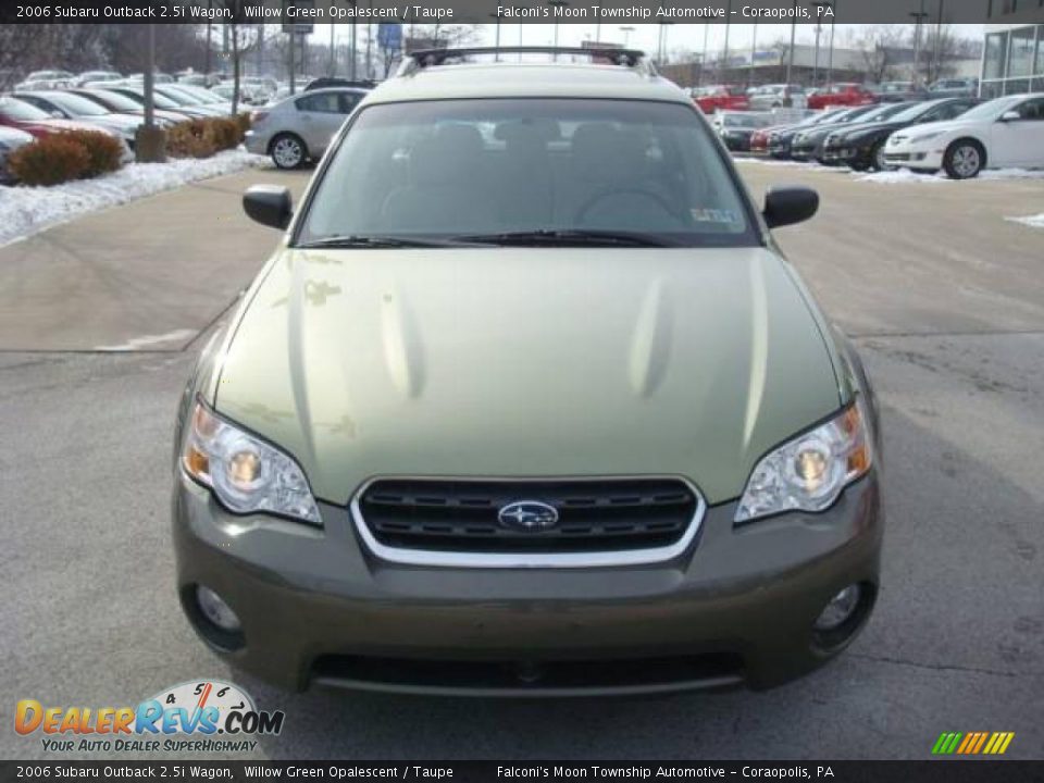 2006 Subaru Outback 2.5i Wagon Willow Green Opalescent / Taupe Photo #6