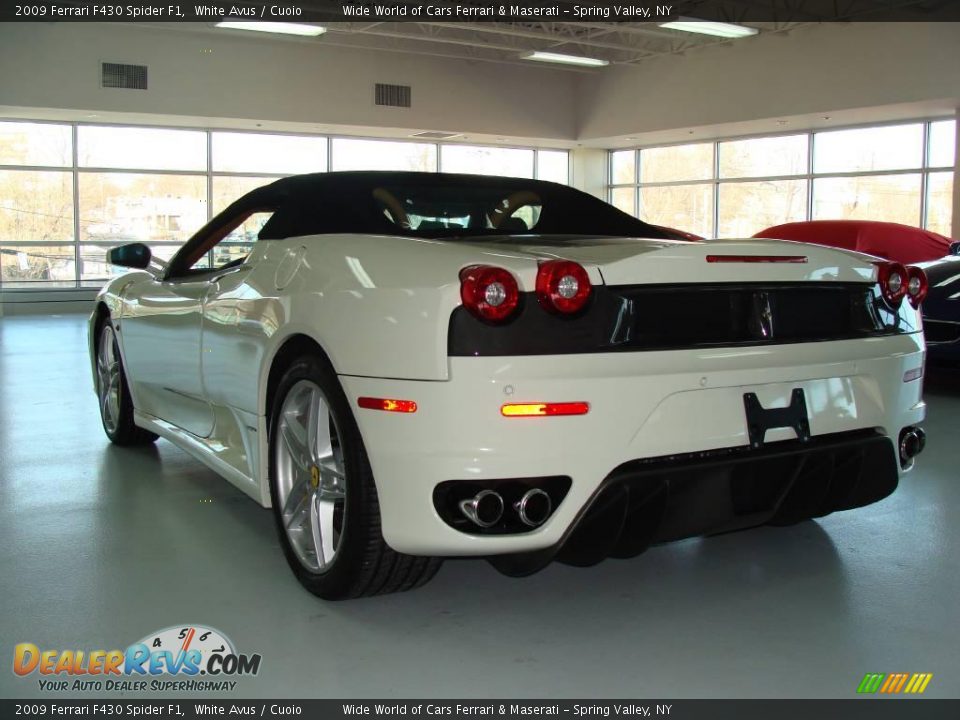 2009 Ferrari F430 Spider F1 White Avus / Cuoio Photo #7