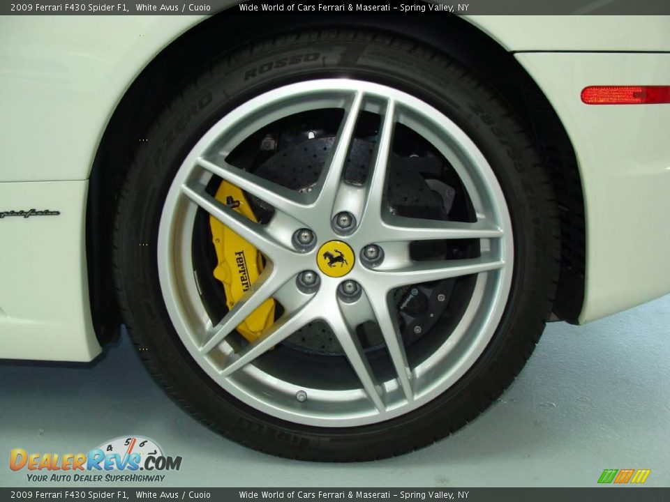 2009 Ferrari F430 Spider F1 White Avus / Cuoio Photo #9