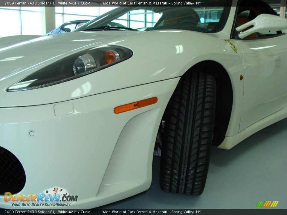 2009 Ferrari F430 Spider F1 White Avus / Cuoio Photo #10