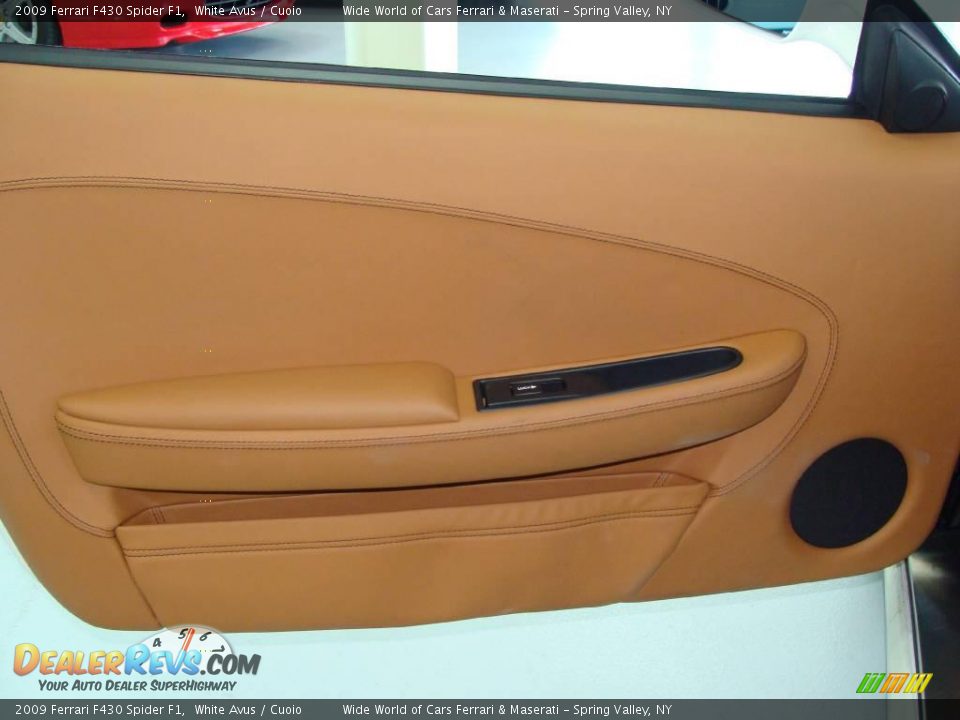 2009 Ferrari F430 Spider F1 White Avus / Cuoio Photo #12