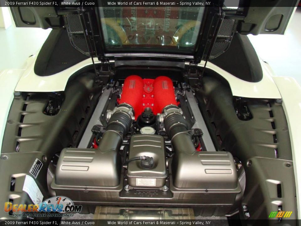 2009 Ferrari F430 Spider F1 White Avus / Cuoio Photo #19