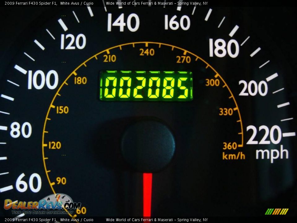 2009 Ferrari F430 Spider F1 White Avus / Cuoio Photo #20