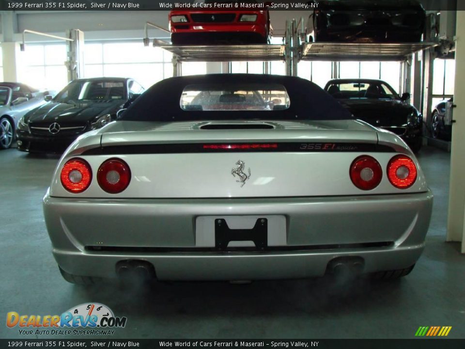 1999 Ferrari 355 F1 Spider Silver / Navy Blue Photo #5