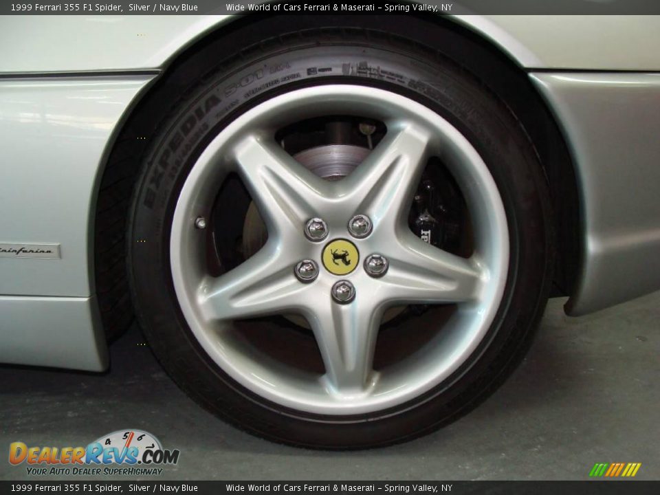 1999 Ferrari 355 F1 Spider Silver / Navy Blue Photo #7