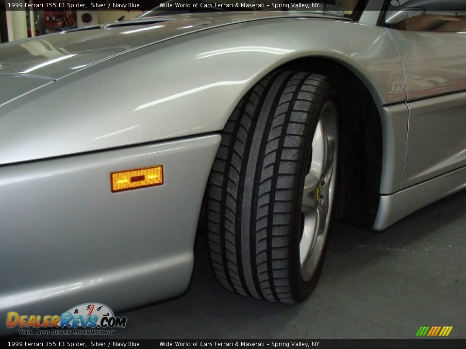 1999 Ferrari 355 F1 Spider Silver / Navy Blue Photo #8