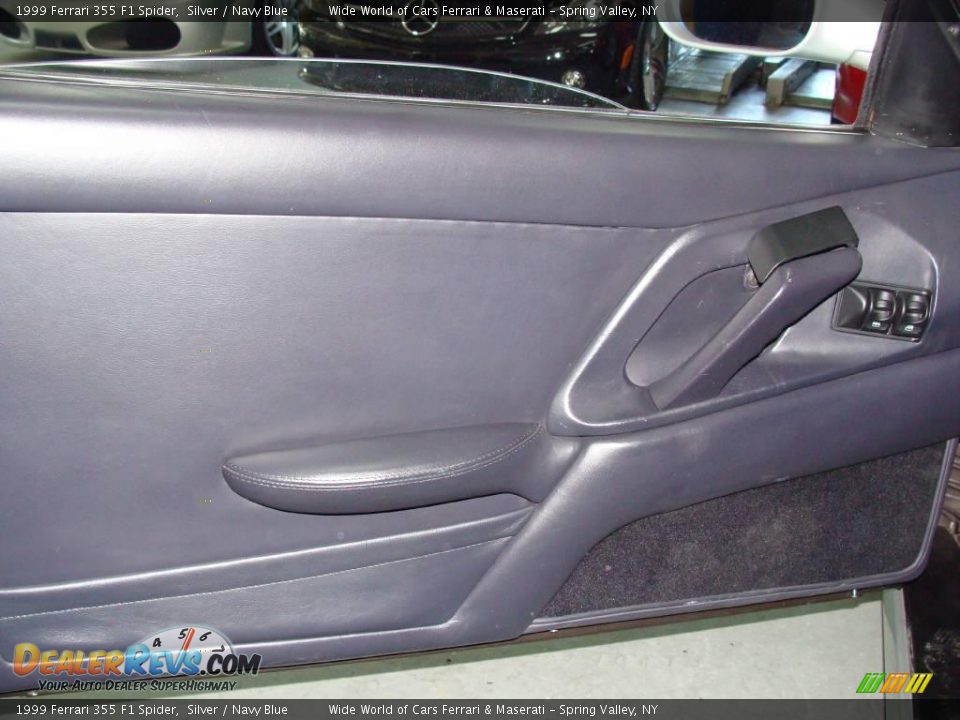 1999 Ferrari 355 F1 Spider Silver / Navy Blue Photo #10