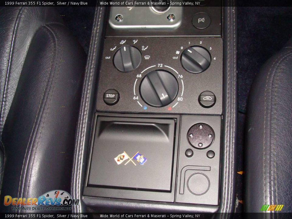 1999 Ferrari 355 F1 Spider Silver / Navy Blue Photo #16