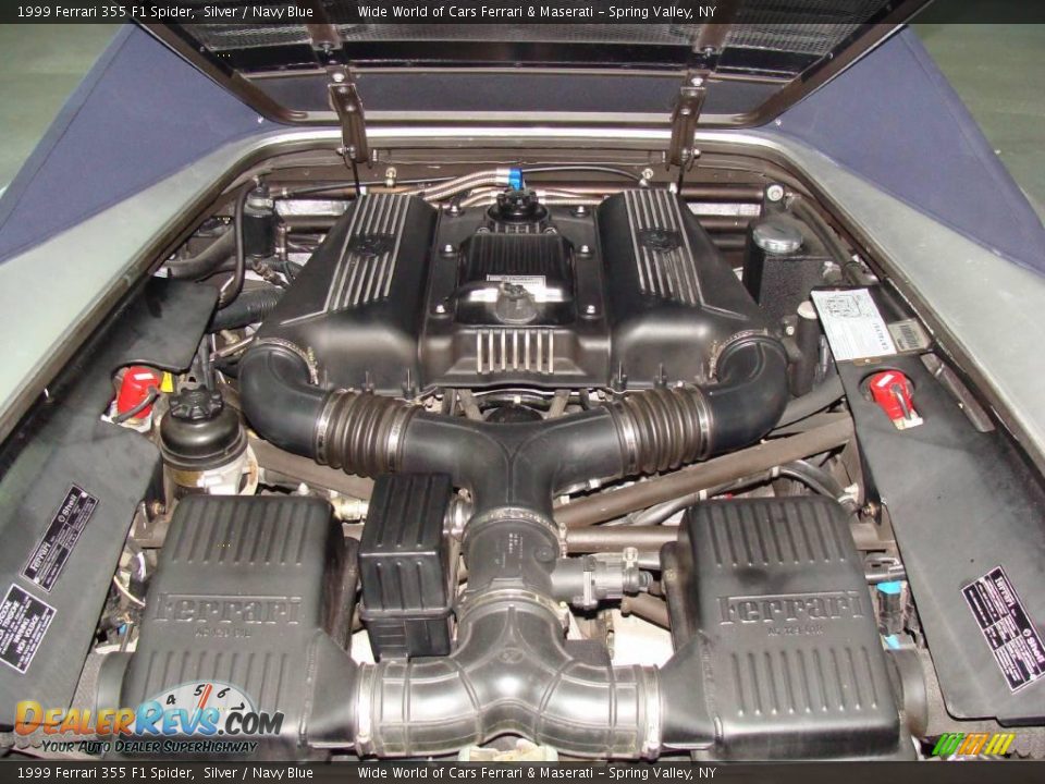 1999 Ferrari 355 F1 Spider Silver / Navy Blue Photo #17