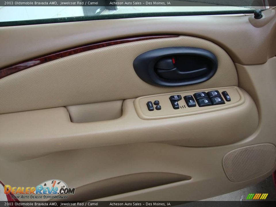 2003 Oldsmobile Bravada AWD Jewelcoat Red / Camel Photo #15