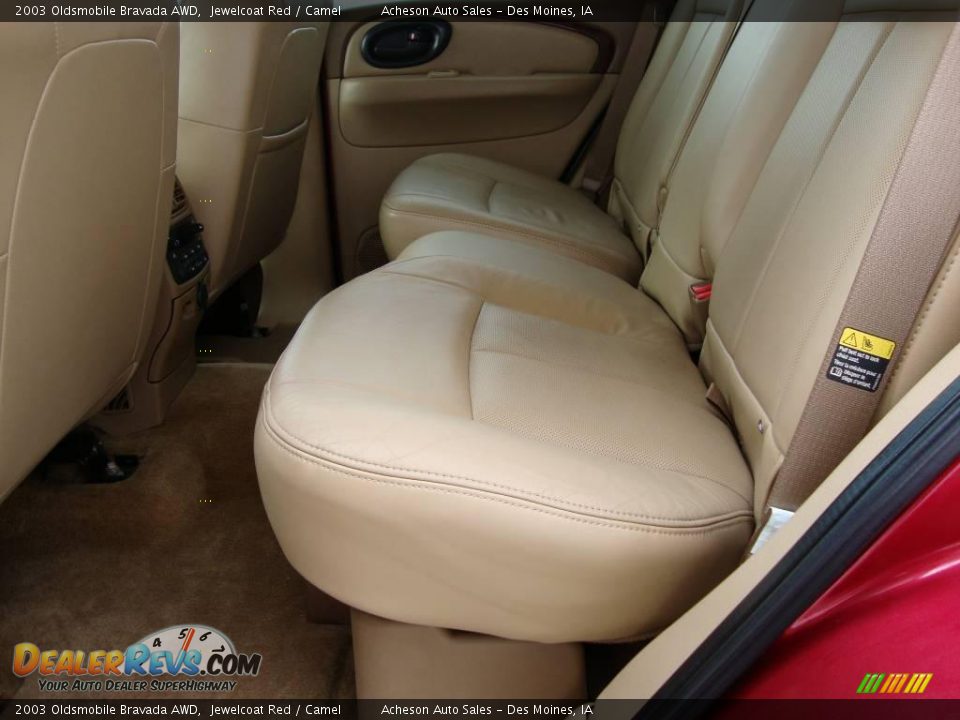 2003 Oldsmobile Bravada AWD Jewelcoat Red / Camel Photo #18