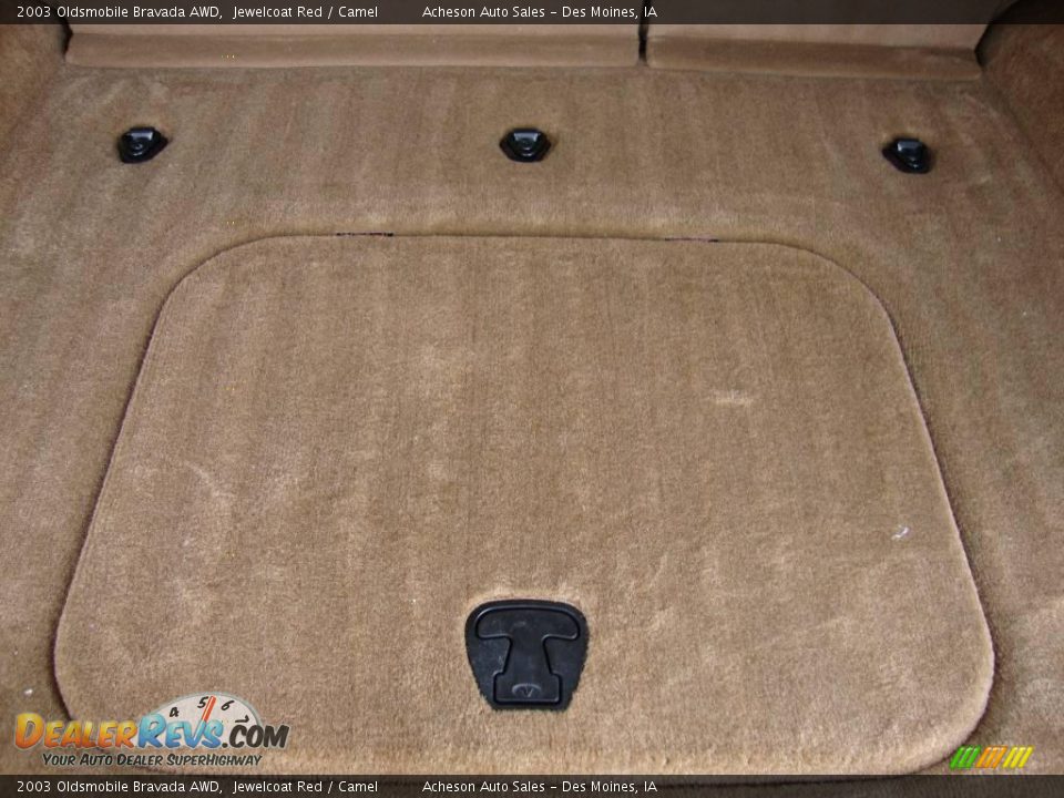 2003 Oldsmobile Bravada AWD Jewelcoat Red / Camel Photo #28