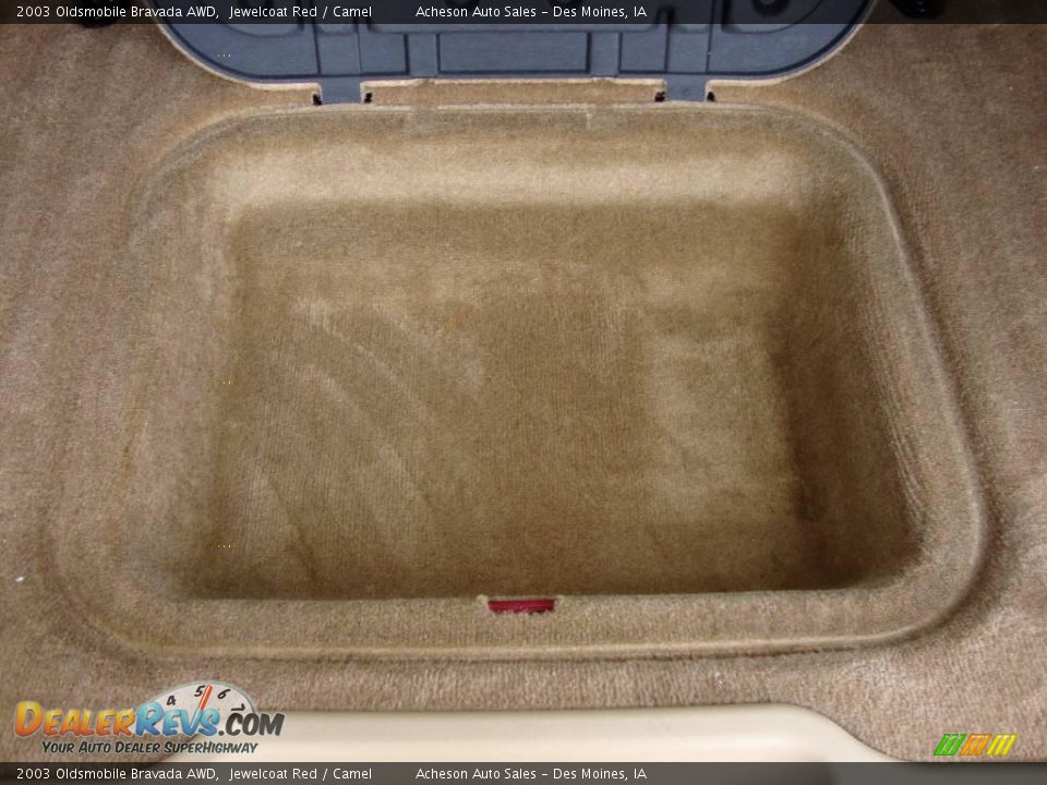2003 Oldsmobile Bravada AWD Jewelcoat Red / Camel Photo #29
