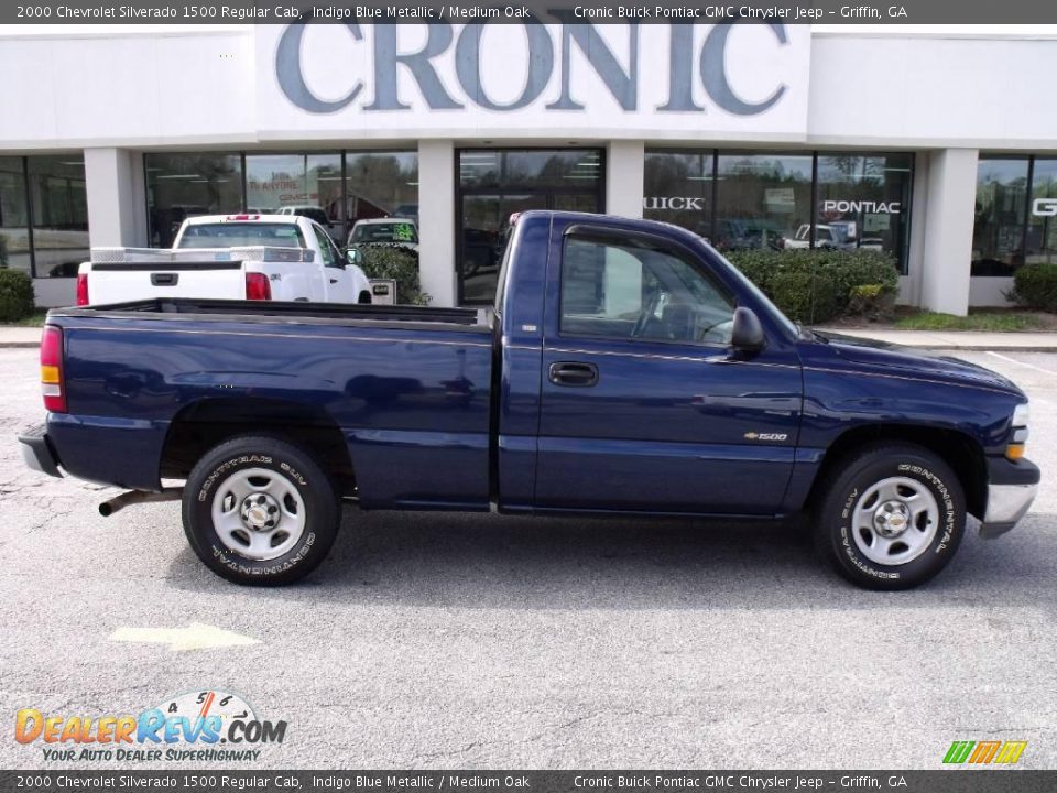 2000 Chevrolet Silverado 1500 Regular Cab Indigo Blue Metallic / Medium Oak Photo #1