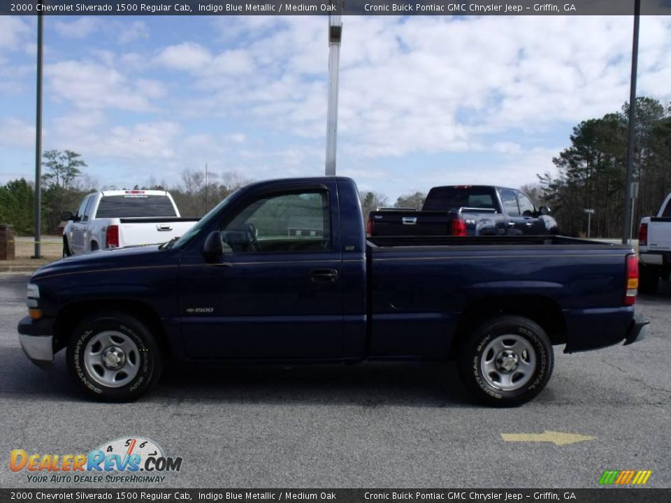 2000 Chevrolet Silverado 1500 Regular Cab Indigo Blue Metallic / Medium Oak Photo #5