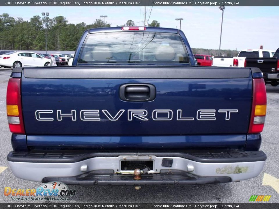 2000 Chevrolet Silverado 1500 Regular Cab Indigo Blue Metallic / Medium Oak Photo #7