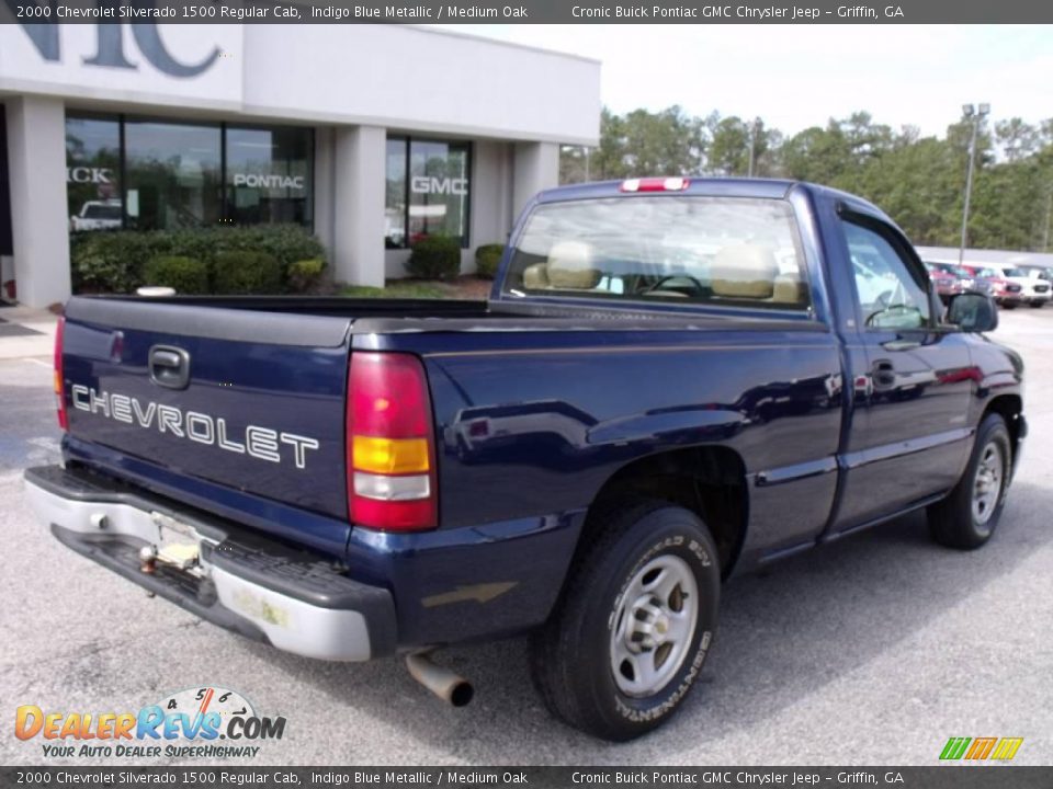 2000 Chevrolet Silverado 1500 Regular Cab Indigo Blue Metallic / Medium Oak Photo #8
