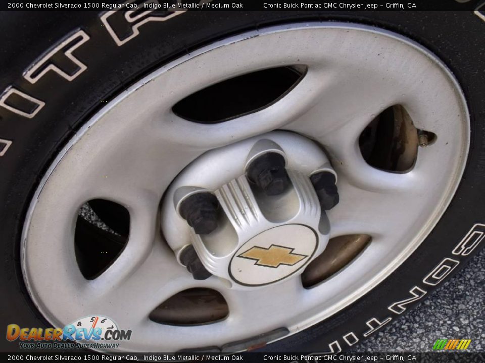 2000 Chevrolet Silverado 1500 Regular Cab Indigo Blue Metallic / Medium Oak Photo #9
