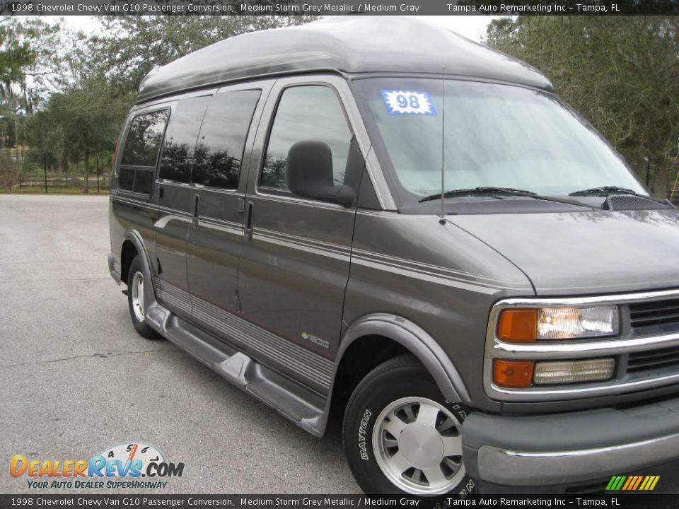 1998 Chevrolet Chevy Van G10 Passenger Conversion Medium Storm Grey Metallic / Medium Gray Photo #3