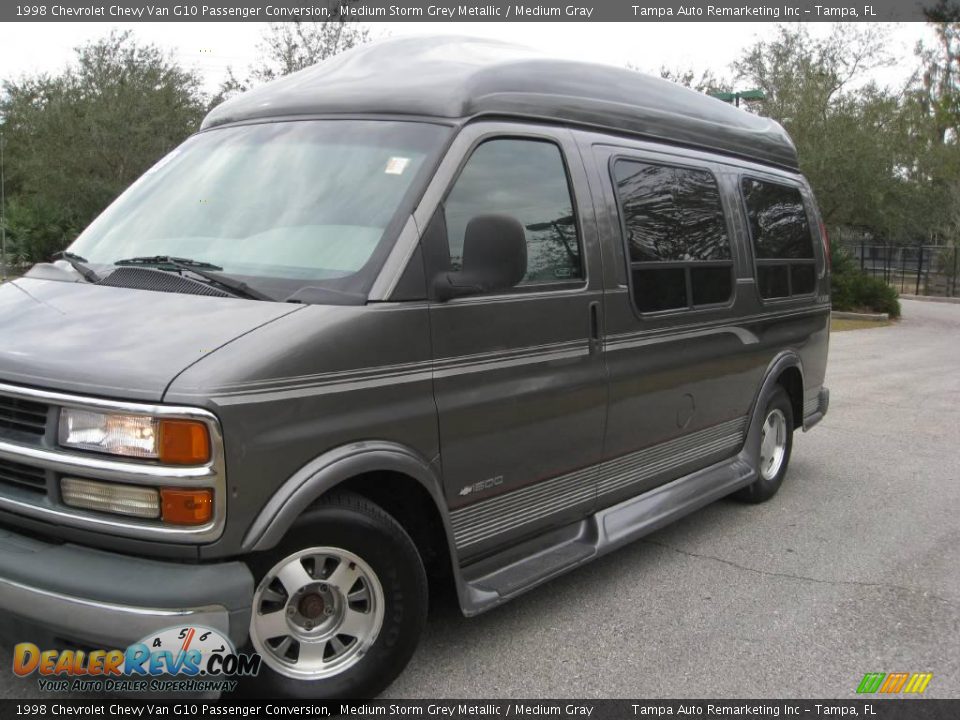 1998 Chevrolet Chevy Van G10 Passenger Conversion Medium Storm Grey Metallic / Medium Gray Photo #4