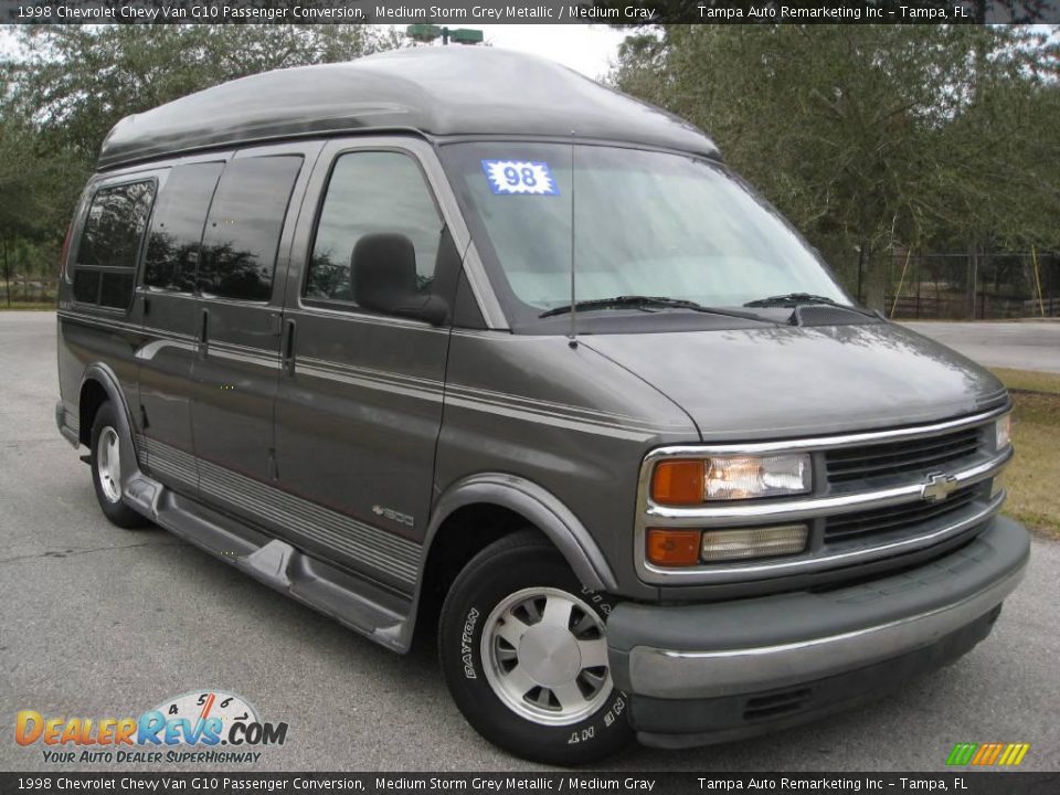 1998 Chevrolet Chevy Van G10 Passenger Conversion Medium Storm Grey Metallic / Medium Gray Photo #5