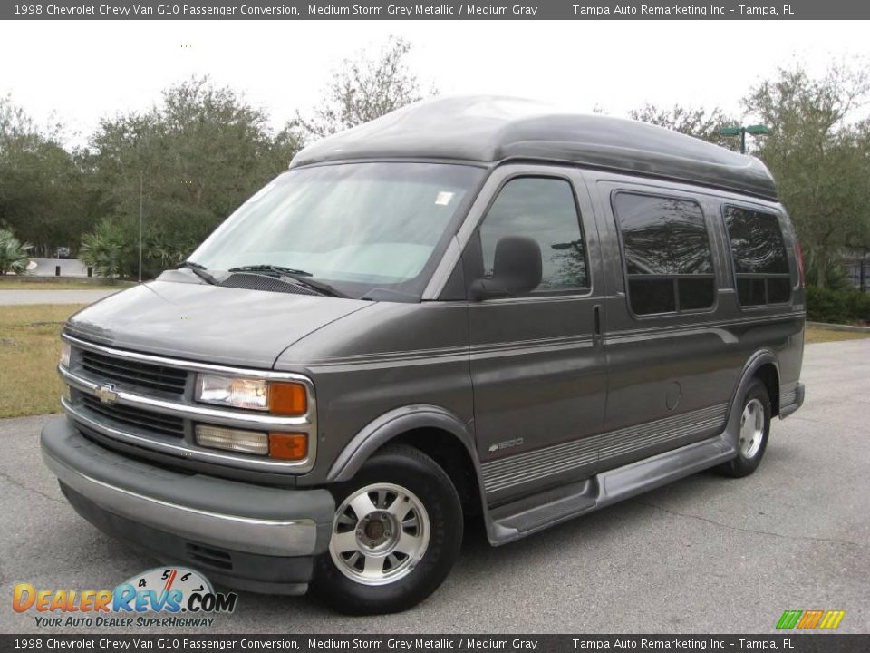 1998 Chevrolet Chevy Van G10 Passenger Conversion Medium Storm Grey Metallic / Medium Gray Photo #6