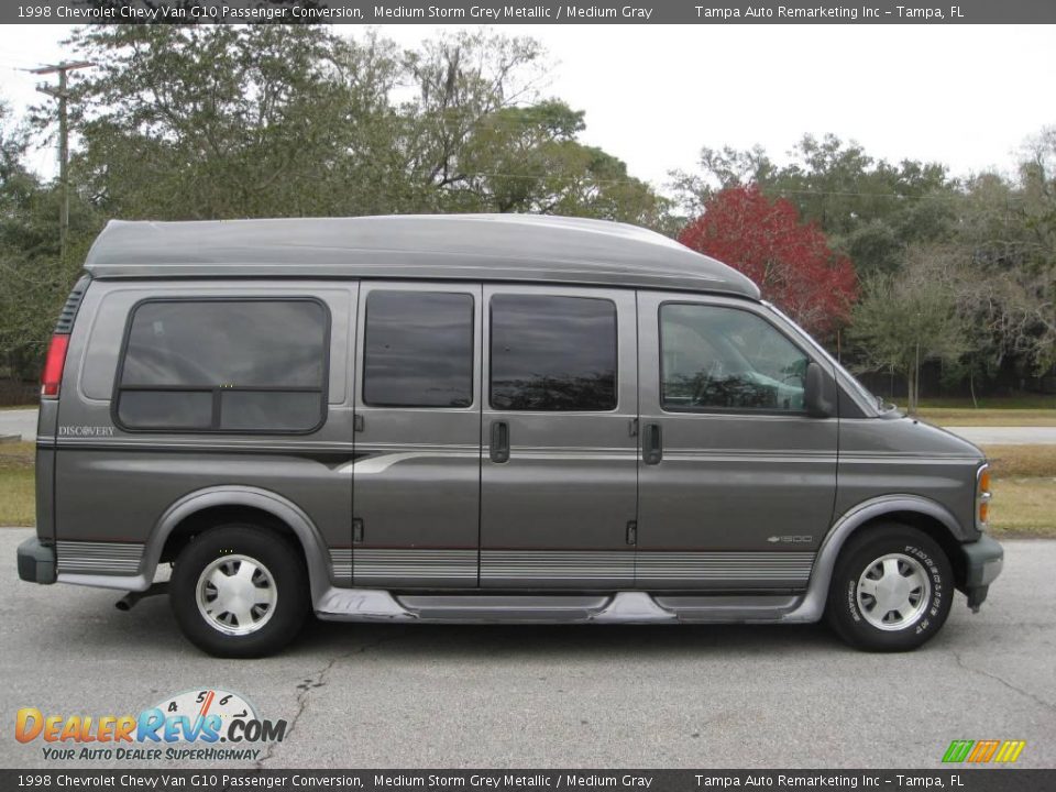 1998 Chevrolet Chevy Van G10 Passenger Conversion Medium Storm Grey Metallic / Medium Gray Photo #8