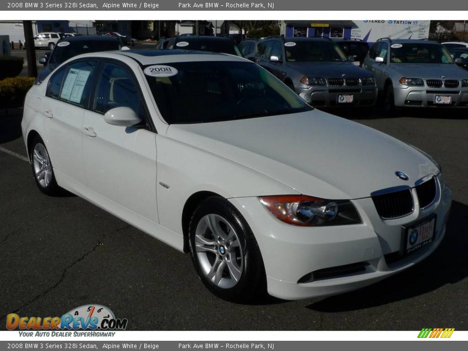 2008 BMW 3 Series 328i Sedan Alpine White / Beige Photo #2