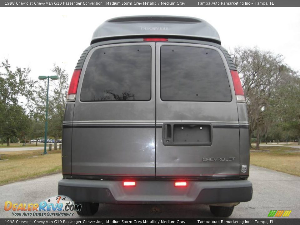 1998 Chevrolet Chevy Van G10 Passenger Conversion Medium Storm Grey Metallic / Medium Gray Photo #13