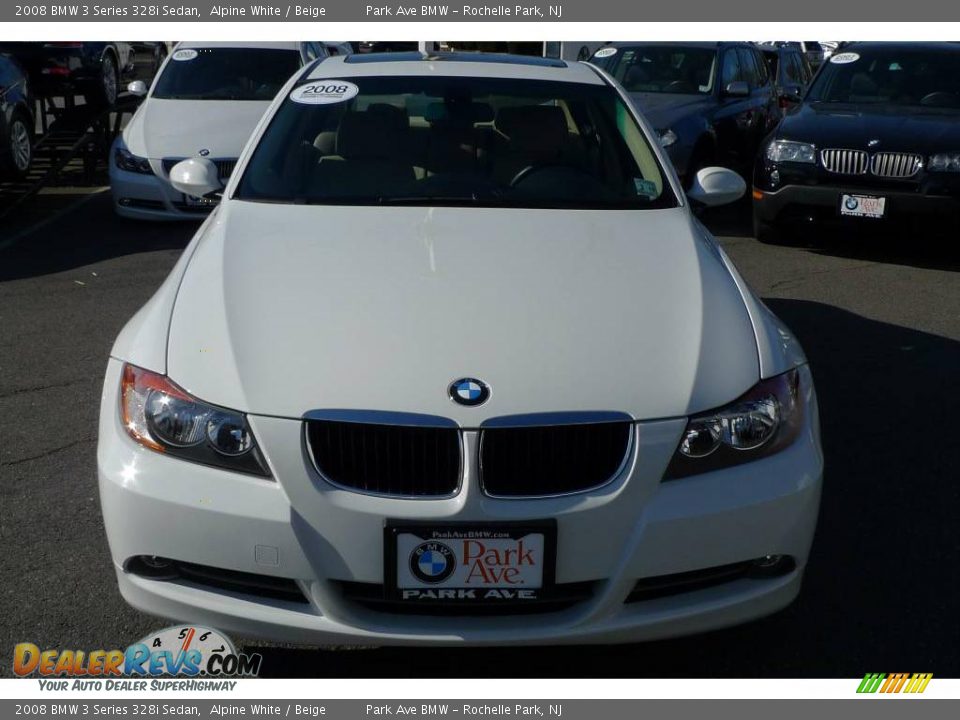 2008 BMW 3 Series 328i Sedan Alpine White / Beige Photo #3