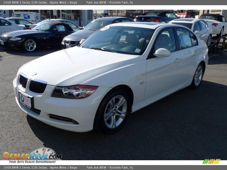 2008 BMW 3 Series 328i Sedan Alpine White / Beige Photo #4