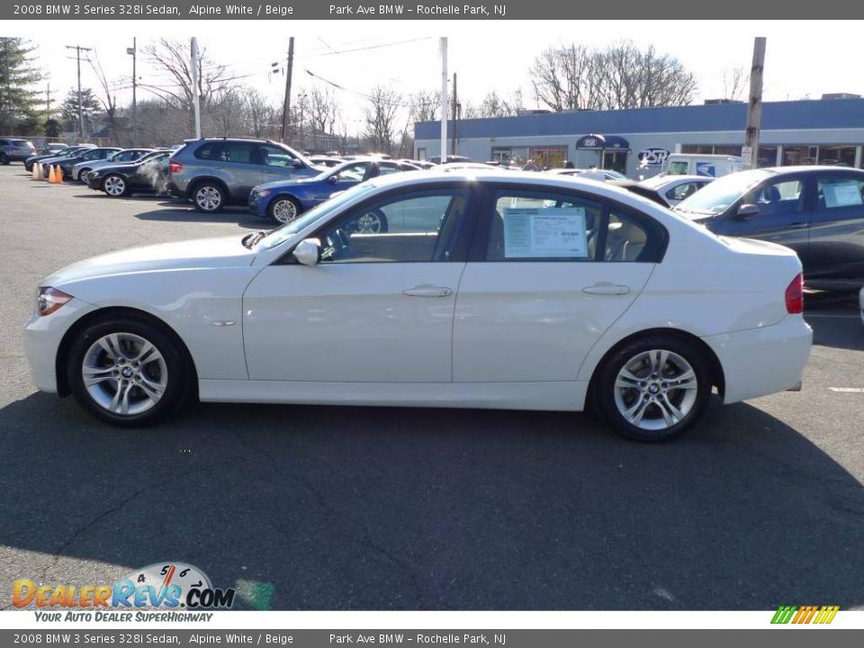 2008 BMW 3 Series 328i Sedan Alpine White / Beige Photo #5