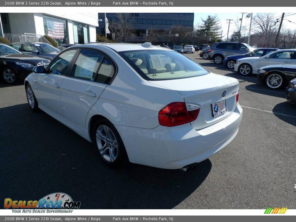 2008 BMW 3 Series 328i Sedan Alpine White / Beige Photo #6