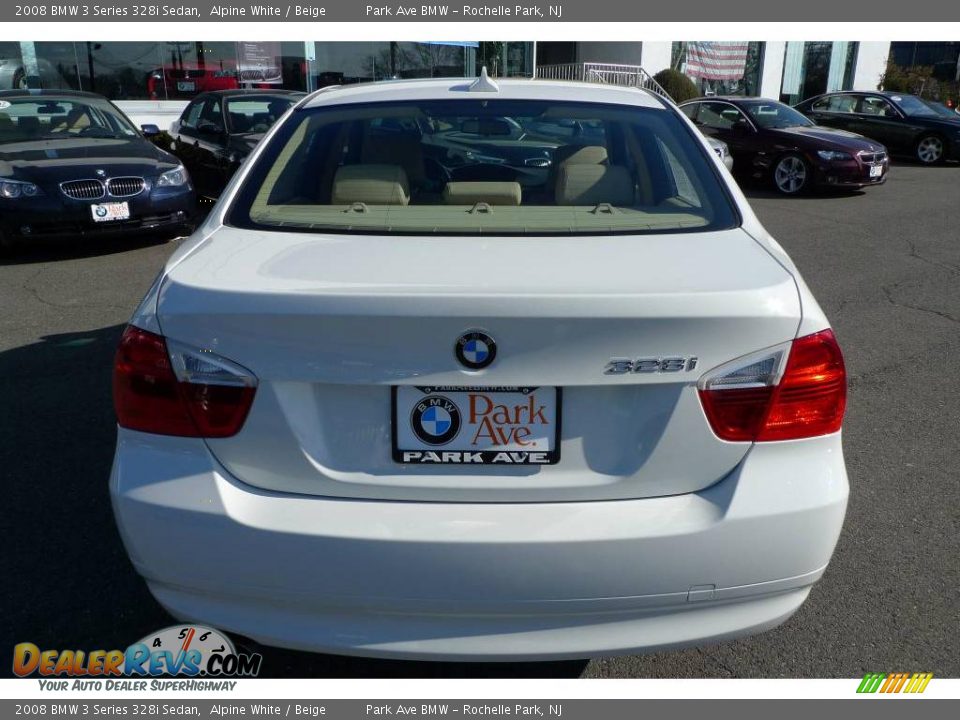 2008 BMW 3 Series 328i Sedan Alpine White / Beige Photo #7