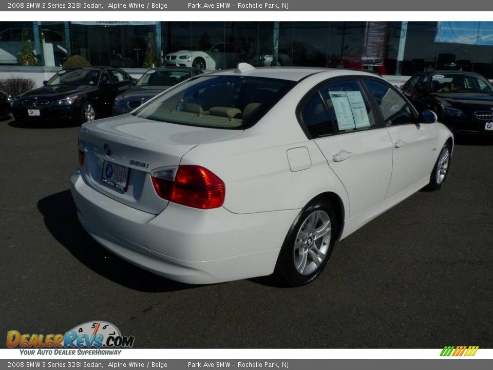 2008 BMW 3 Series 328i Sedan Alpine White / Beige Photo #8
