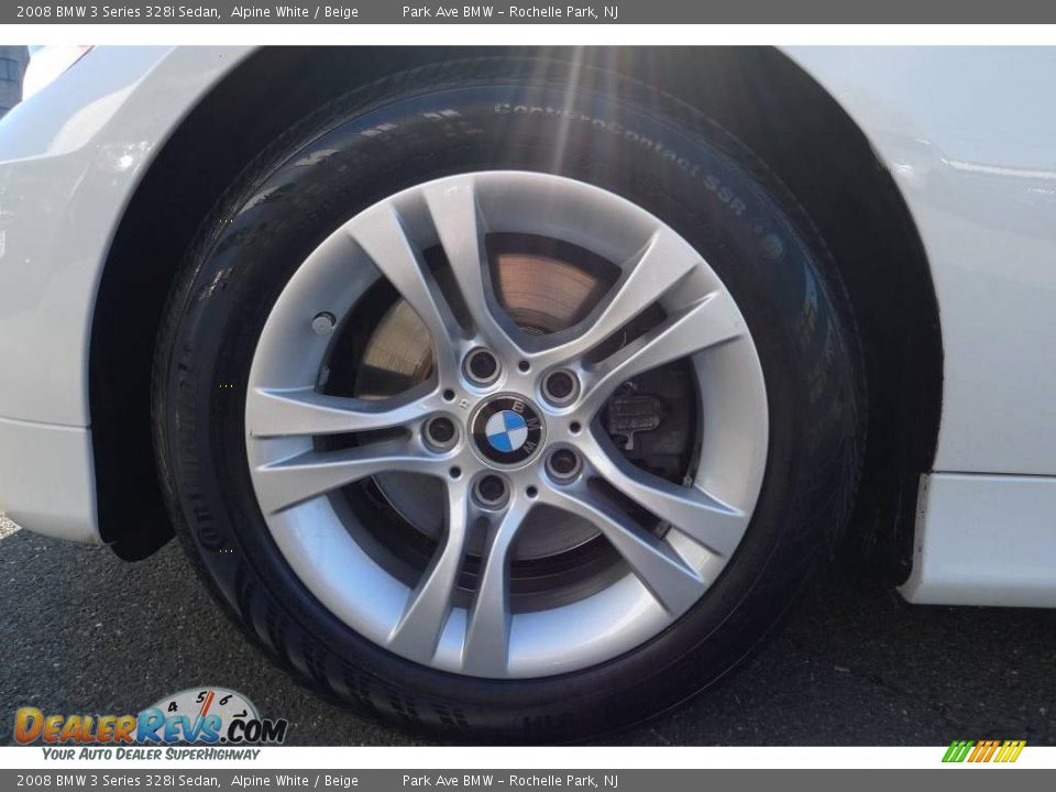 2008 BMW 3 Series 328i Sedan Alpine White / Beige Photo #9