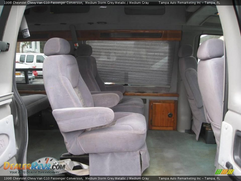 1998 Chevrolet Chevy Van G10 Passenger Conversion Medium Storm Grey Metallic / Medium Gray Photo #26