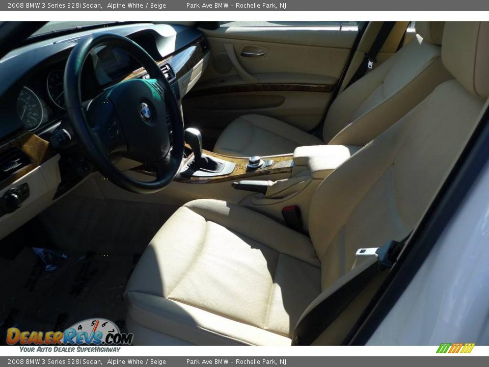 2008 BMW 3 Series 328i Sedan Alpine White / Beige Photo #15